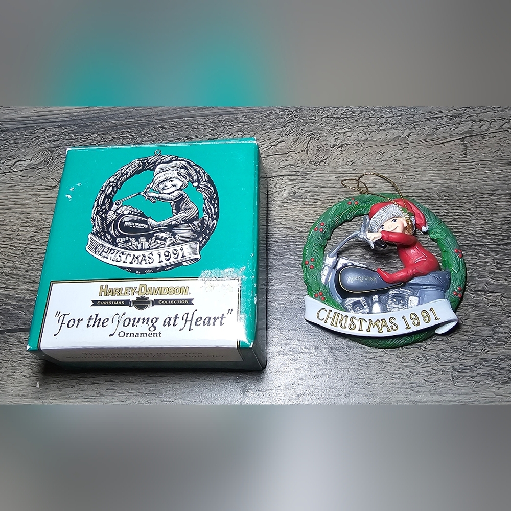 1991 Harley-Davidson Christmas Collection Ornament "For the Young at‎ Heart"